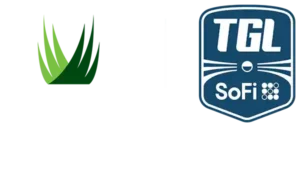 logo of synlawn golf and tgl