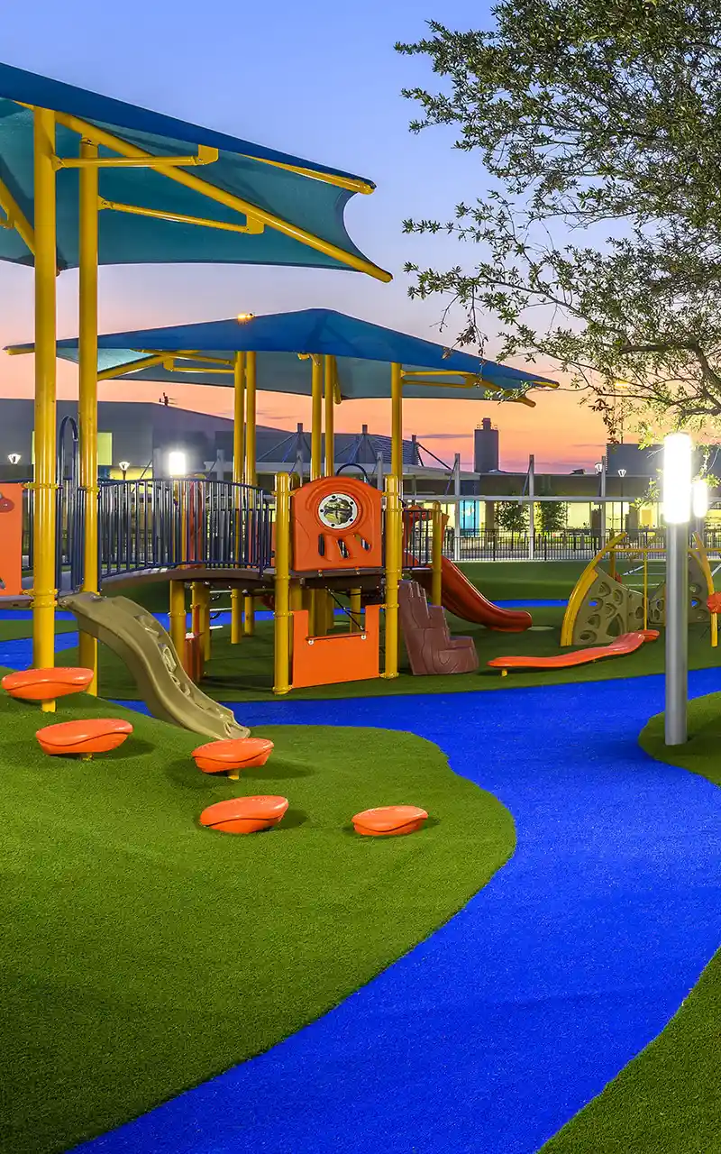 image of child safe playground surfacing using artificial grass